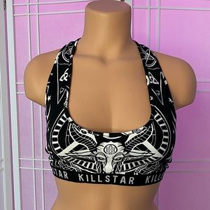 Killstar Black Mass Goat Halter Top